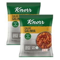 kit 2 Caldo Em Pó Galinha Knorr Mais Sabor Pacote 1,01kg