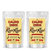KIT 2 Caldo Ossos Bovino Proteico Cão Gato 250ml Raw Raw