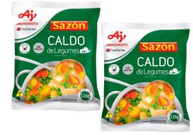 kit 2 Caldo Sazon Legumes e Verduras 1,1kg Rende 55L