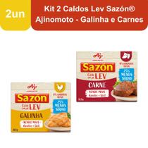 Kit 2 Caldos Lev Sazón Ajinomoto - Galinha e Carnes Kit 2 Caldos Lev Sazón Ajinomoto - Galinha e Carnes