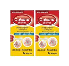 Kit 2 Calotrat Ácido Salicílico Remove Calos Verrugas 5ml Kit 2 Calotrat Ácido Salicílico Remove Calos Verrugas 5ml