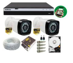 Kit 2 Cam 1080P 2MP Fullhd Dvr Mhdx 3104 Full Hd C/ Hd