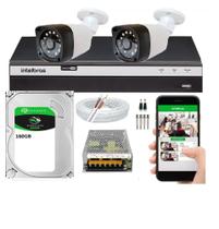 Kit 2 Cam Fullhd 1080p + Dvr 3004c Full Hd Completo Kit 2 Cam Fullhd 1080p + Dvr 3004c Full Hd Completo