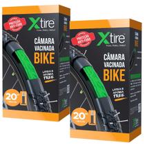 Kit 2 Câmara de Ar Para Bicicleta Vacinada Xtire Com Selante Vacina de Pneu Antifuro
