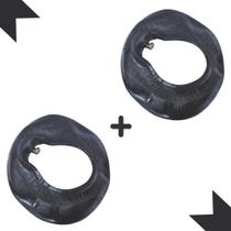 Kit 2 Câmaras De Ar 83.00-4 Para Skates- Patinetes - Carrinhos de mão Aro 4 Bico Curvo - Drop