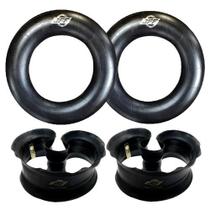 Kit 2 Câmaras de Ar 900-20 V3-06-5 Jff + 2 Protetores 20r 215mm Jff