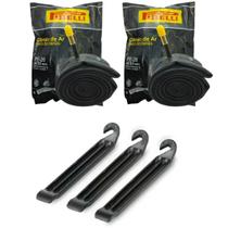 Kit 2 Câmaras Pirelli 26 Bico Grosso + Espatula Zefal Bike