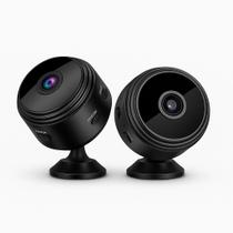Kit 2 Câmera A9 Mini HD Sensor de Presença Wi-Fi com Suporte