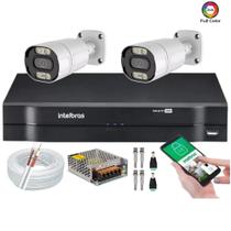 Kit 2 Camera de Segurança Infravermelho Full Hd Colorida Dia Noite Dvr Intelbras 4ch s/hd Kit 2 Camera de Segurança Infravermelho Full Hd Colorida Dia Noite Dvr Intelbras 4ch s/hd