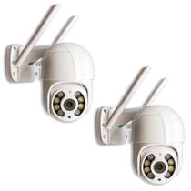 Kit 2 Câmera Externa IP Prova Dágua Visão Noturna Wifi FULL HD 1080p Kit 2 Câmera Externa IP Prova Dágua Visão Noturna Wifi FULL HD 1080p