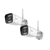 Kit 2 Câmera IP Bullet Siera IPL2820IPBW, Full Color, 2.8mm, IR 30m, IP66, Áudio bidirecional, Sem fio e Rede, ONVIF, Protocolo RTMP