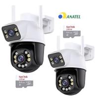 Kit 2 Câmera Segurança Dupla 360 Rotação Prova Dágua Wifi 8mp Full HD Alta Resolução Visão Noturna Rastreamento Externa Com Cartão 64gb Kit 2 Câmera Segurança Dupla 360 Rotação Prova Dágua Wifi 8mp Full HD Alta Resolução Visão Noturna Rastreamento Externa Com Cartão 64gb