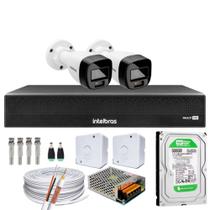 Kit 2 Cameras 1220B Full Color Intelbras Dvr 1004-C Mhdx 4 Ch Kit 2 Cameras 1220B Full Color Intelbras Dvr 1004-C Mhdx 4 Ch