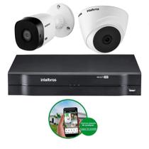 Kit 2 câmeras Bullet-Dome Hd VHC 1120 + Dvr Full Hd MHDX - Intelbras Kit 2 câmeras Bullet-Dome Hd VHC 1120 + Dvr Full Hd MHDX - Intelbras