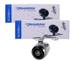 Kit 2 Câmeras De Ré Roadstar Dinâmica Tipo Borboleta - RS203BR
