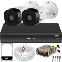 Kit 2 Câmeras de Segurança Full Hd 1080p 1220b Intelbras Dvr Inteligente Imhdx 3108 Hd 1TB Kit 2 Câmeras de Segurança Full Hd 1080p 1220b Intelbras Dvr Inteligente Imhdx 3108 Hd 1TB