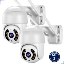 KIt 2 Câmeras de Segurança HD Smart AI Camera Wi-Fi, Visão Noturna e Detecção Inteligente