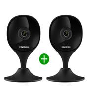 KIT 2 Câmeras de Segurança iMX Preta Wi-fi Full hd Intelbras
