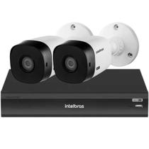 Kit 2 Câmeras de Segurança Intelbras Full Hd 1220 Dvr inteligente 8ch Imhdx 3108