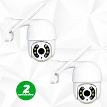Kit 2 Câmeras De Segurança Ip Wi-Fi À Prova D'água Full HD