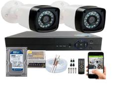 Kit 2 Câmeras De Segurança Residencial Full Hd 1080p 20m C/hd - Protec
