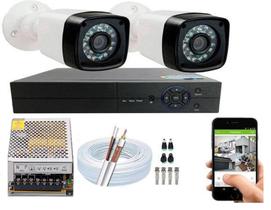 Kit 2 Câmeras De Segurança Residencial Full Hd 1080p 20m S/ hd Kit 2 Câmeras De Segurança Residencial Full Hd 1080p 20m S/ hd