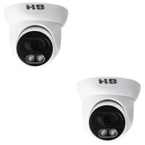 Kit 2 cameras dome starcolor hb707 4x1 3.6mm 2mp led hb tech Kit 2 cameras dome starcolor hb707 4x1 3.6mm 2mp led hb tech