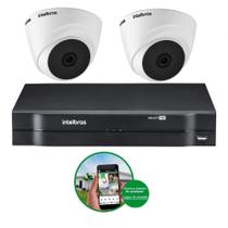 Kit 2 câmeras domes Hd 1120D + Dvr Full Hd MHDX