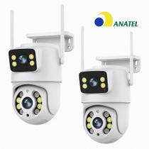 Kit 2 Câmeras Externa Ip Wifi Dupla Full HD 8mp Segurança 8mp Speed Dome Prova Dágua 360 Rotação Nf Kit 2 Câmeras Externa Ip Wifi Dupla Full HD 8mp Segurança 8mp Speed Dome Prova Dágua 360 Rotação Nf