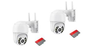 Kit 2 câmeras externas + 2 cartão 64GB