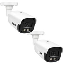 Kit 2 cameras externas bullet 20m 4x1 star plus imagens noturnas coloridas 2,8mm