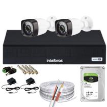 Kit 2 Câmeras Full HD 1080p + DVR Intelbras MHDX 3004-C c/HD 1TB + Acessórios Kit 2 Câmeras Full HD 1080p + DVR Intelbras MHDX 3004-C c/HD 1TB + Acessórios