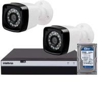 Kit 2 Câmeras Full HD 1080p + DVR Intelbras MHDX 3104 c/HD 250gb