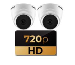 Kit 2 Câmeras hdcvi Lite 1 Megapixel HD 3.6mm 20m vhc 1120 D Intelbras