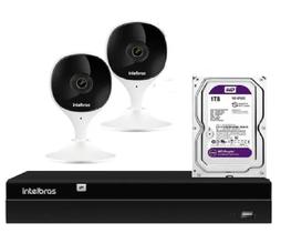 Kit 2 Câmeras Infra 10 Wifi Sf Imx Full Hd Nvr Intelbras 1tb Kit 2 Câmeras Infra 10 Wifi Sf Imx Full Hd Nvr Intelbras 1tb