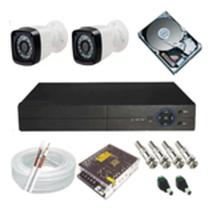 Kit 2 Câmeras Infravermelho Dvr 4 Canais C/Hd