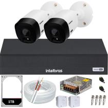 Kit 2 Câmeras Intelbras segurança monitoramento hd 1TB