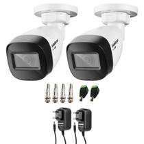 Kit 2 Câmeras Intelbras VHD 1130 B HD 720p com Lente 2.8mm Visão Noturna 30m Resistente à Chuva IP67 + Conectores + Fontes