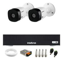 Kit 2 Câmeras Intelbras VHL 1220 B G2 HDCVI LITE Bullet Full HD 1080p Visão Noturna 20m IP66 + Dvr Intelbras MHDX 1004-C 4 Canais