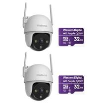 Kit 2 Câmeras Inteligente Wi-Fi 2 Megapixels Full HD 360 iM7 S Full Color + Cartão 32 GB Intelbras Kit 2 Câmeras Inteligente Wi-Fi 2 Megapixels Full HD 360 iM7 S Full Color + Cartão 32 GB Intelbras