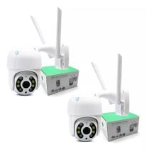 Kit 2 Câmeras Ip Icsee Infravermelho Externa Wifi Hd