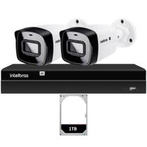 Kit 2 Câmeras IP Vipc 1230B Intelbras NVD 1404P HD 1TB