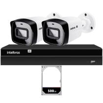 Kit 2 Câmeras IP Vipc 1230B Intelbras NVD 1404P HD 500GB
