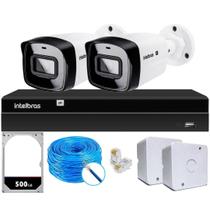 Kit 2 Câmeras IP Vipc Intelbras NVD 1404P HD 500GB