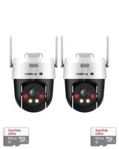 Kit 2 Câmeras Ip Vipw 1300 Mini Intelbras Wi-Fi Cartão 64gb