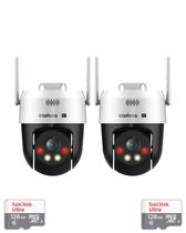 Kit 2 Câmeras IP Wi-Fi Intelbras VIPW 1300 MINI SD Speed Dome 128GB Kit 2 Câmeras IP Wi-Fi Intelbras VIPW 1300 MINI SD Speed Dome 128GB