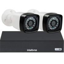Kit 2 Câmeras Segurança 1080p Full Hd Dvr Intelbras 4 canais Kit 2 Câmeras Segurança 1080p Full Hd Dvr Intelbras 4 canais
