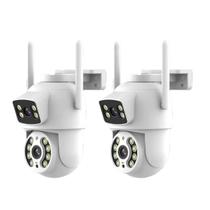 Kit 2 Câmeras Segurança Ip Externa Wifi App Yoosee Prova Dagua IP66 Dome Lente Dupla Lentes 2 Em 1 Vigilancia Visão Notu Kit 2 Câmeras Segurança Ip Externa Wifi App Yoosee Prova Dagua IP66 Dome Lente Dupla Lentes 2 Em 1 Vigilancia Visão Notu