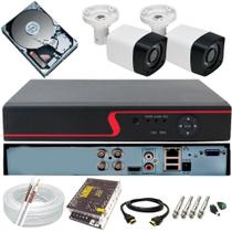 Kit 2 Câmeras Segurança Monitore Sua Casa Celular 24 Horas