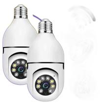 Kit 2 Câmeras Segurança Prova D'Água Infravermelho Lâmpada